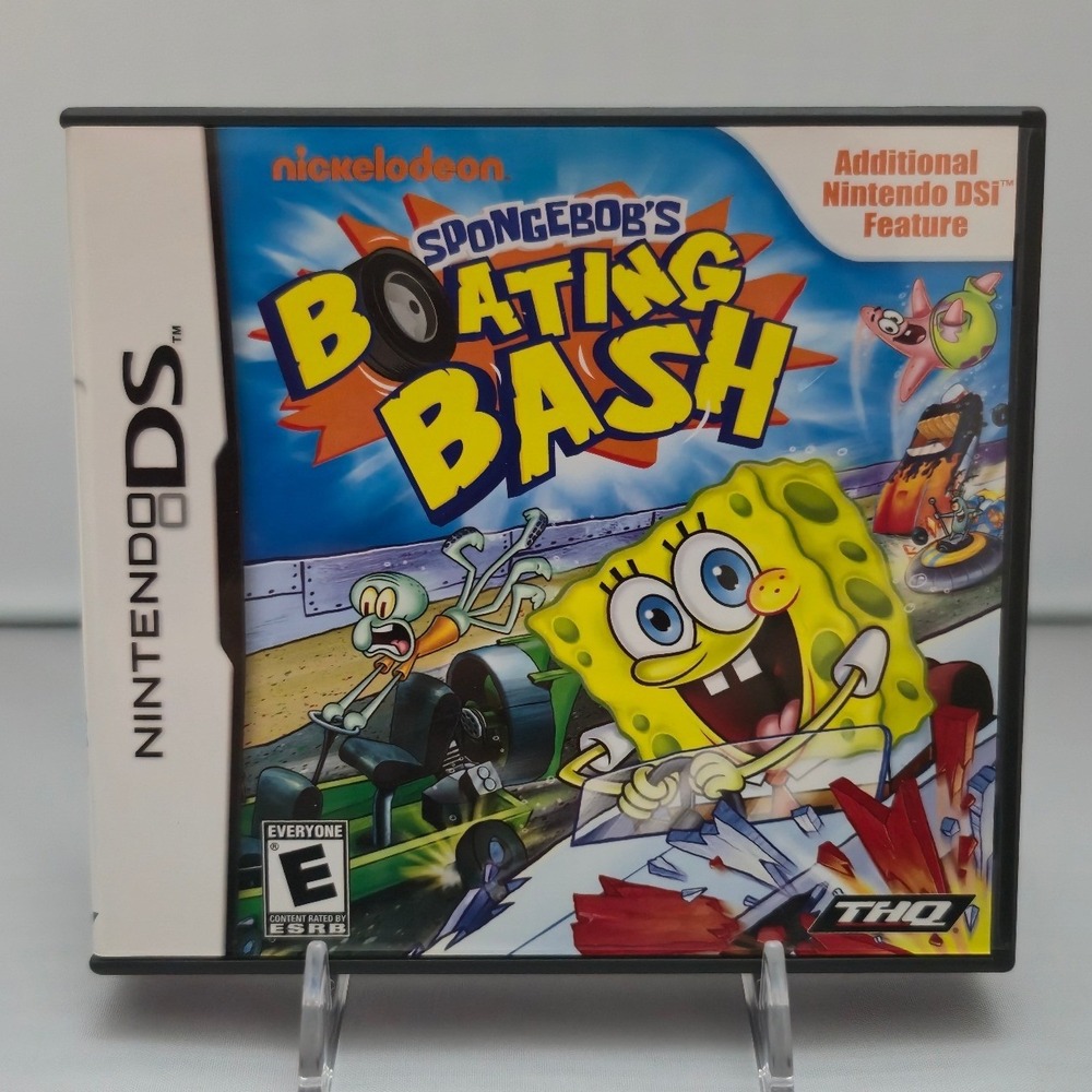 Spongebobs Boating Bash - Nintendo DS 2010 - Complete CIB W/ Manual Tested
